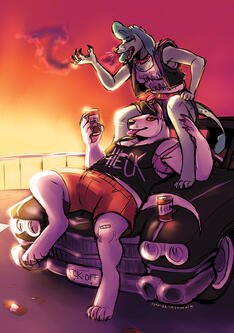 SFW submission to gals being gals zine